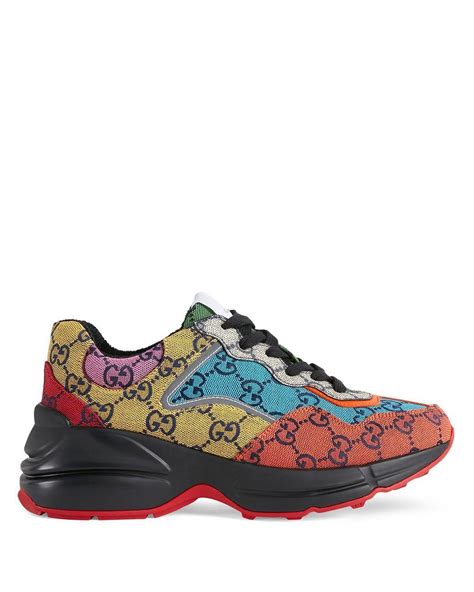 gucci rhyton gg sneakers|Gucci rhyton sneakers for women.